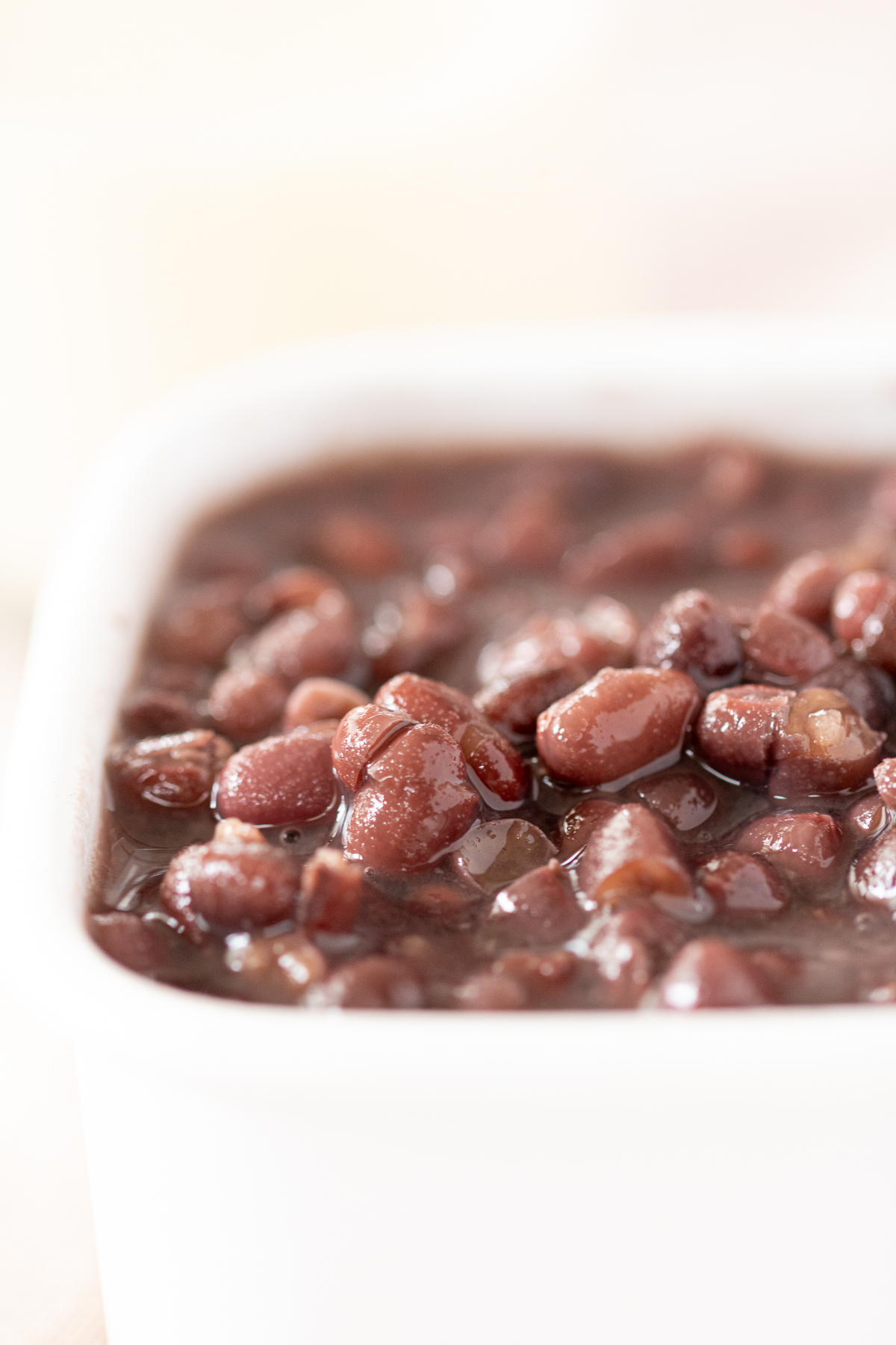 unsweetened cooked adzuki beans