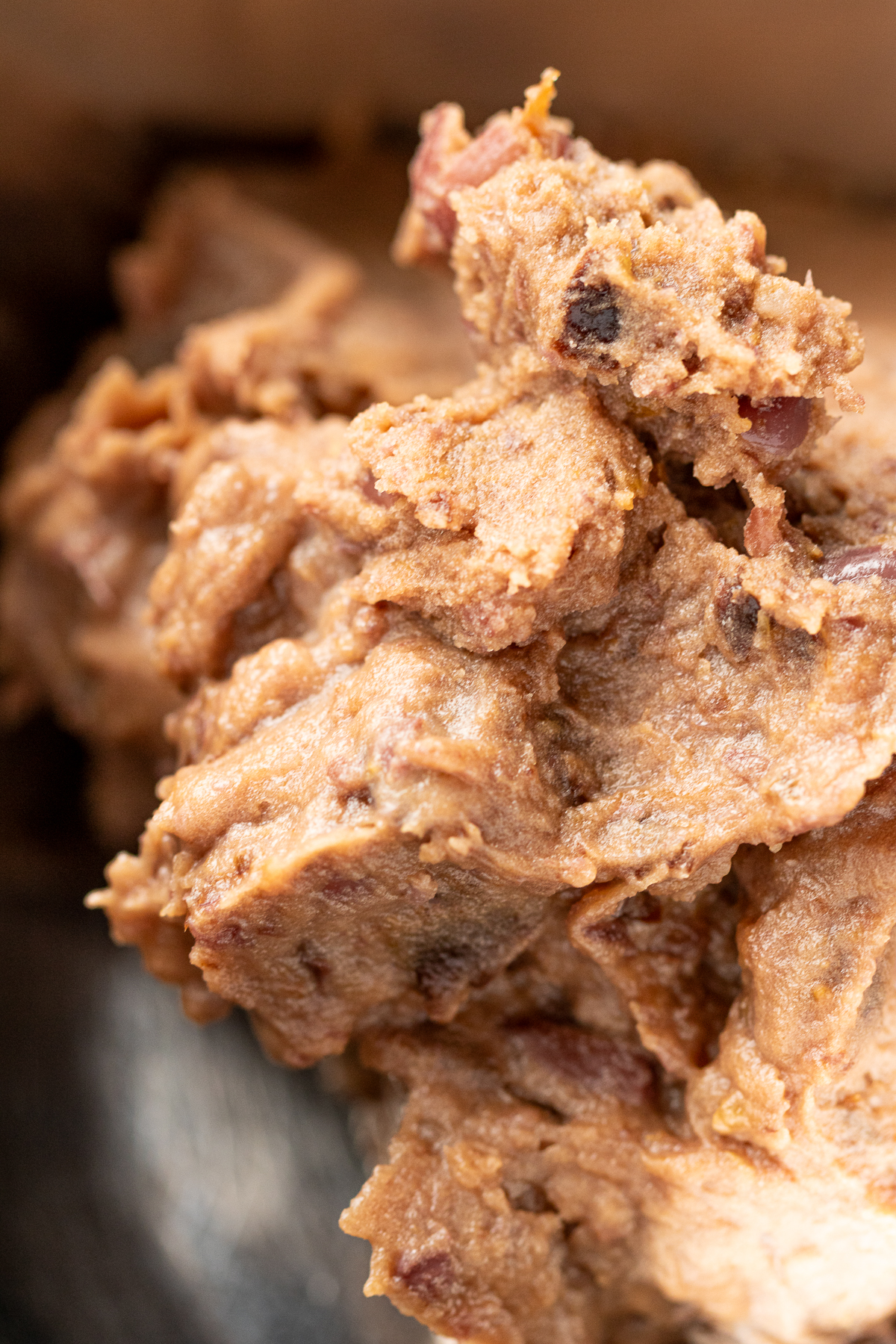 Smooth adzuki bean truffle mixture in a bowl