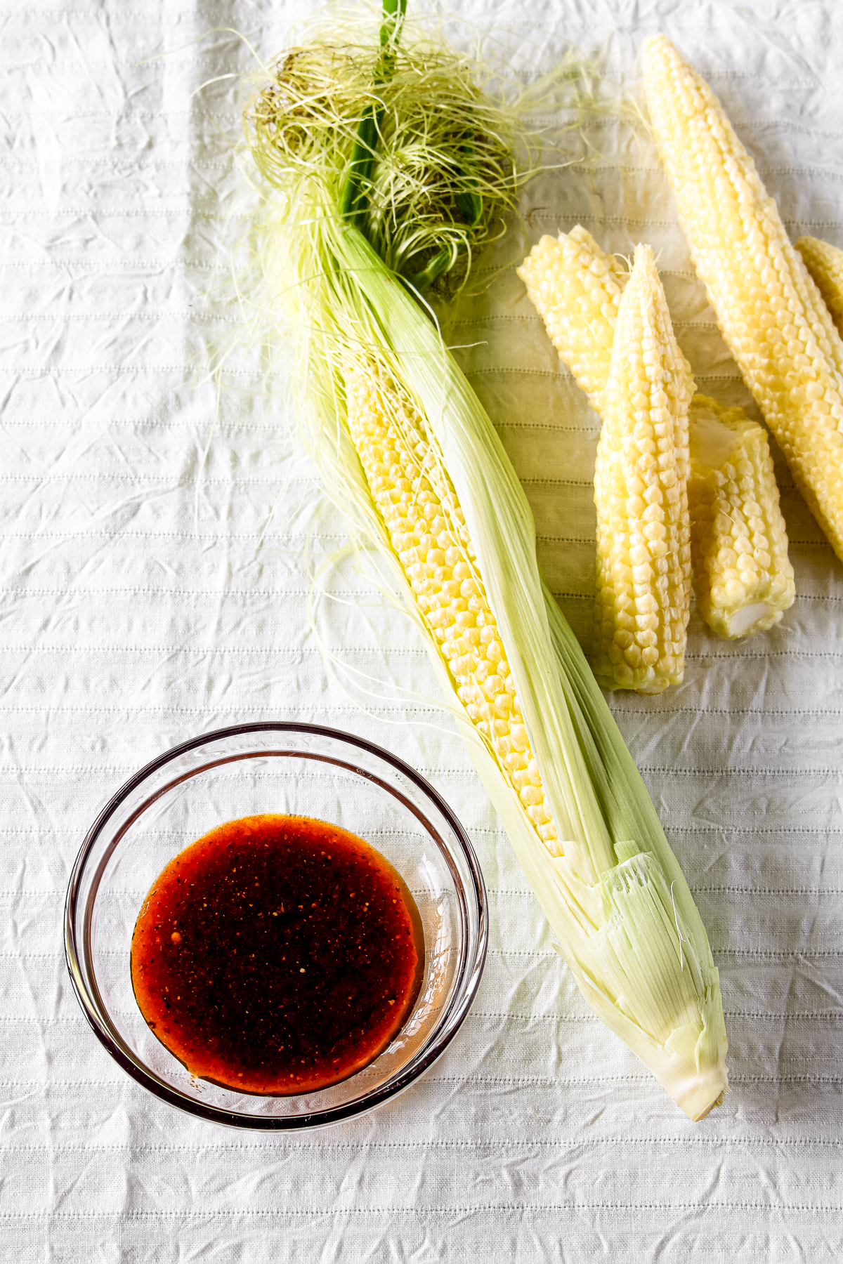baby corn and marinade