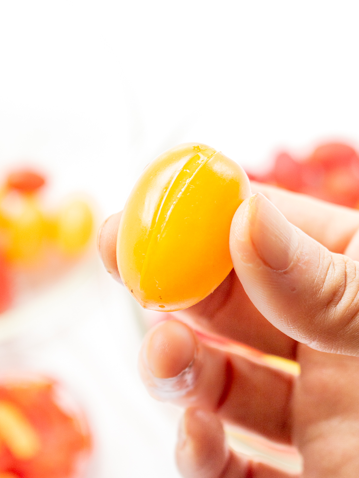 Cracked Tomato Skins – Ready for Gentle Peeling