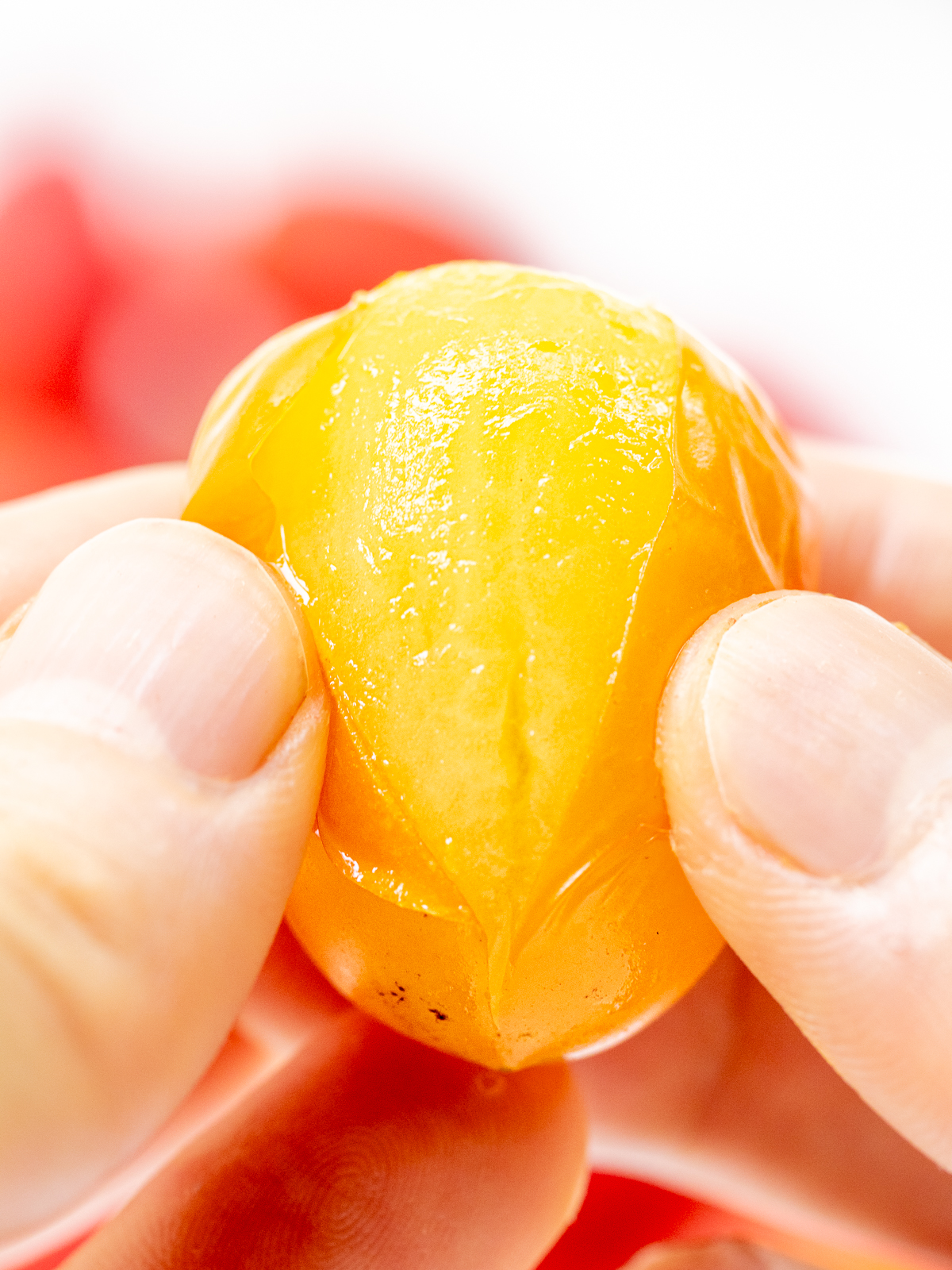 Tomato Peels Sliding Off Easily – How to Peel Cherry Tomatoes Without Scoring
