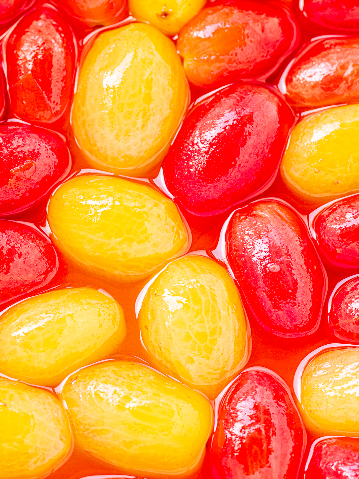 After Marinating: Syrup Has Risen and Covers the Tomatoes – Ready to Serve