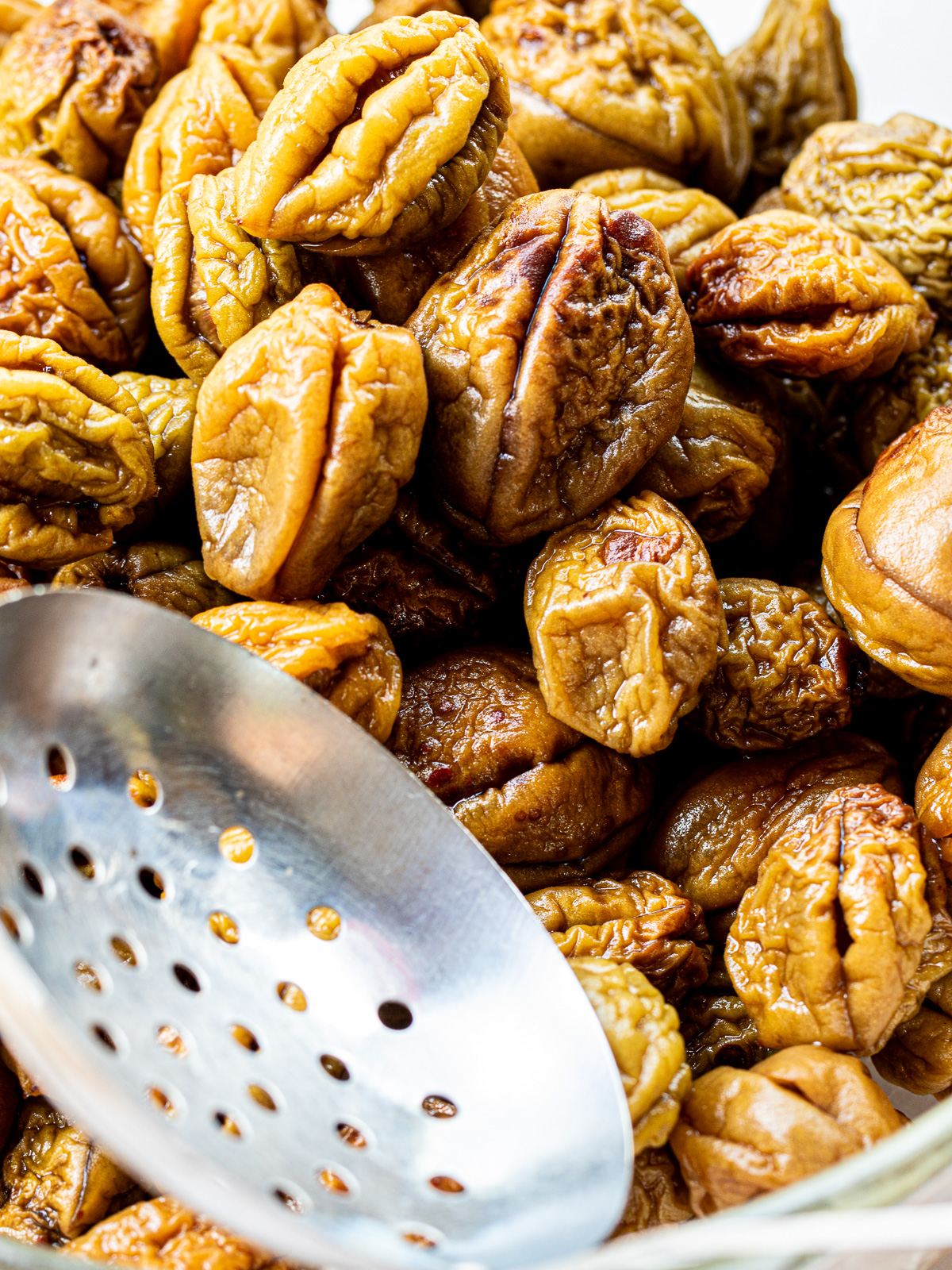 Remaining pluns from Korean green plum syrup