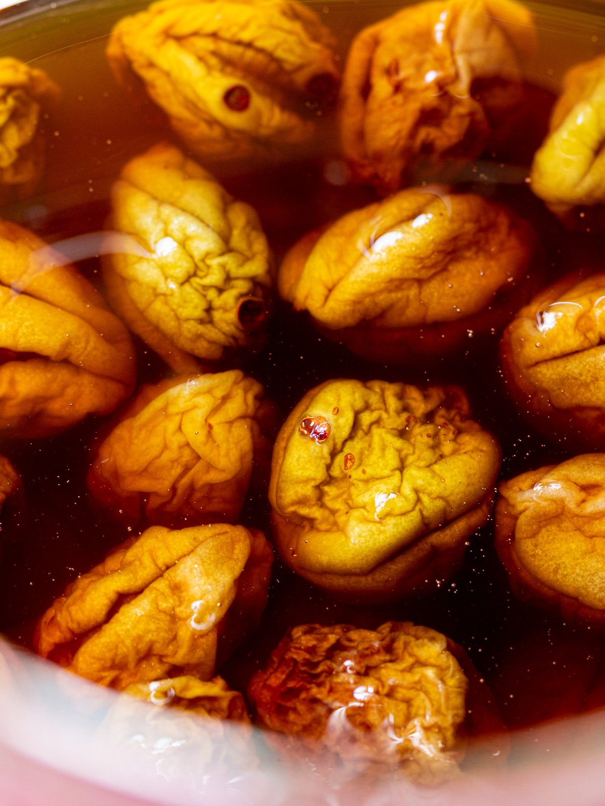 Korean plum extract(Korean green plum syrup) finished in an amber color