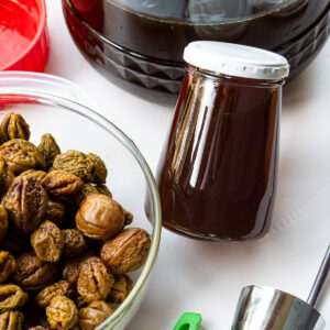 bottled Korean plum extract (maesil-cheong)