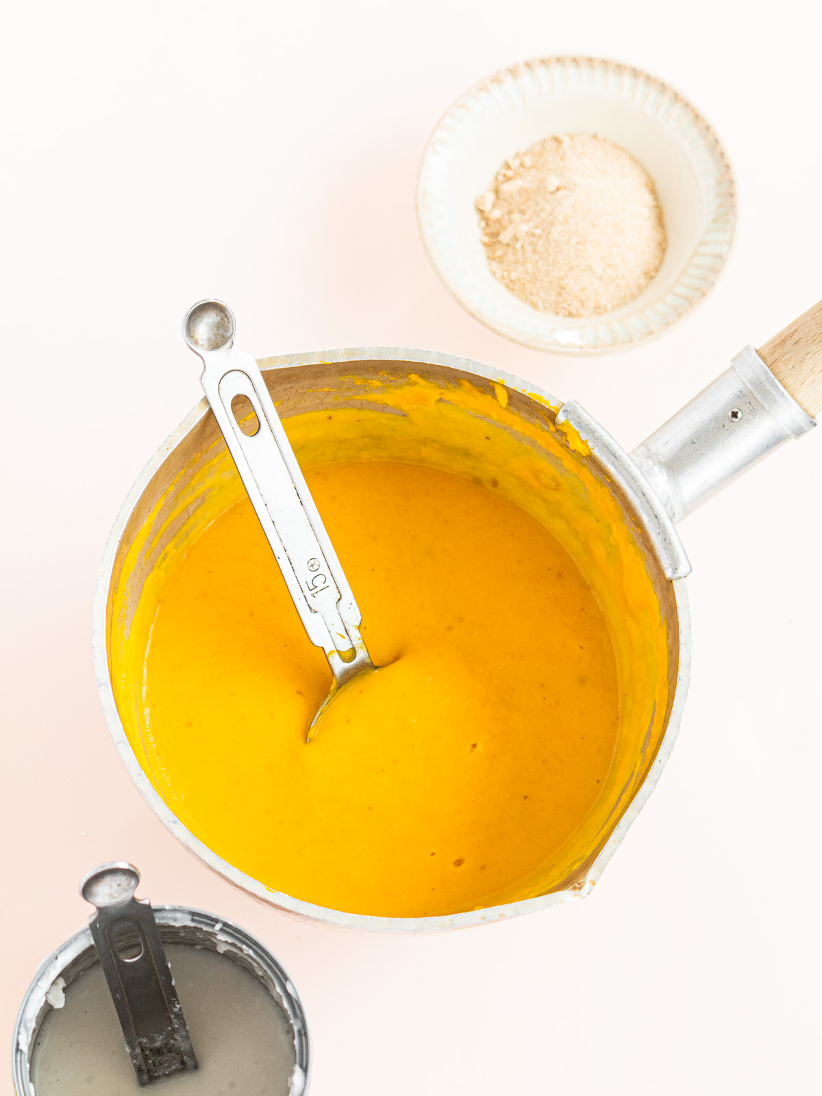 kabocha oshiruko with coconut cream mixed in