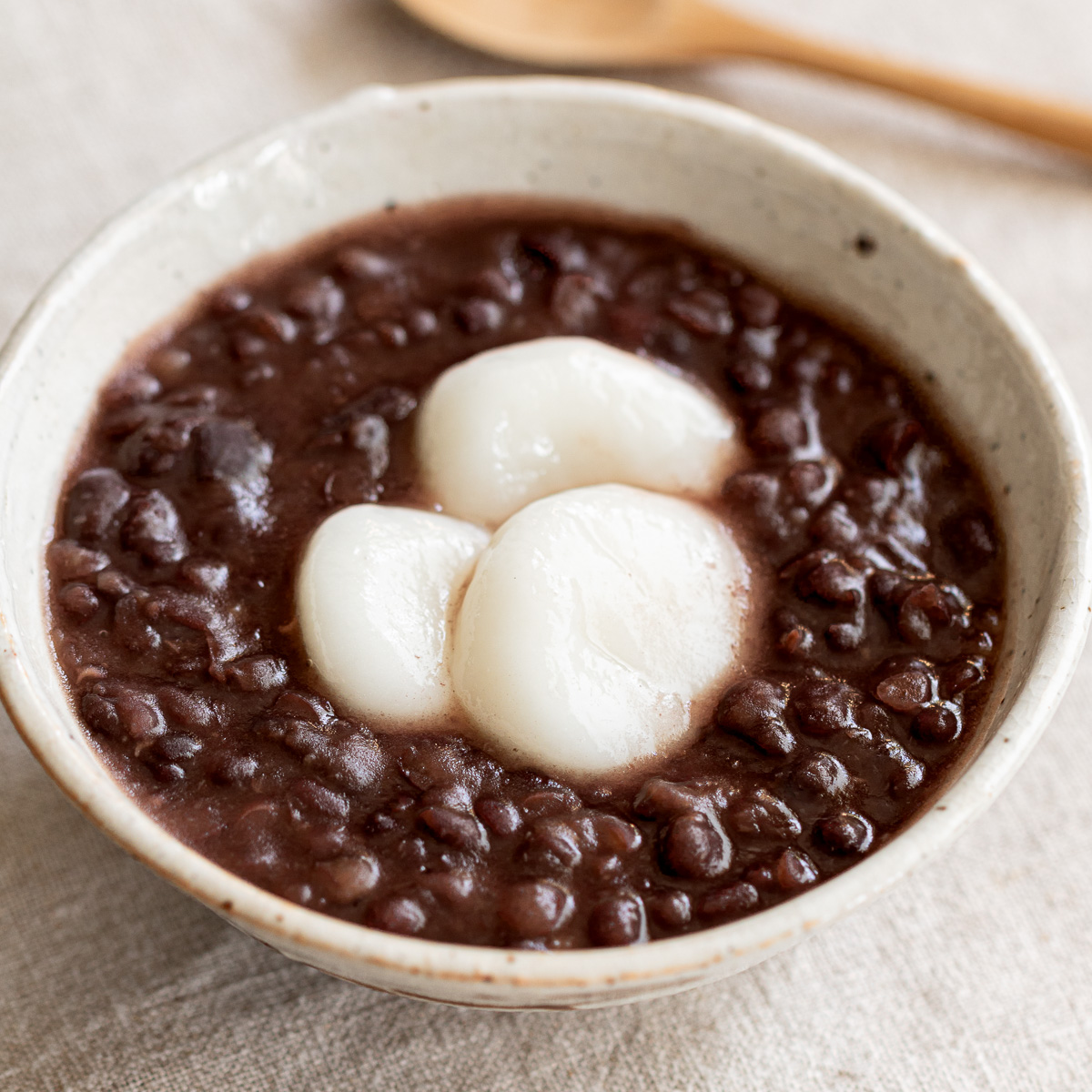 red bean sweet soup, oshiruko with mochi