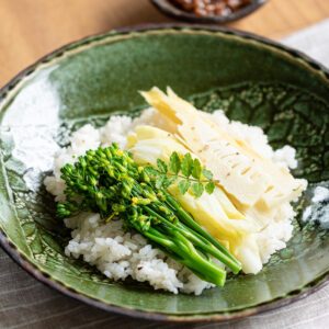 fresh spring vegetables vegan bibimbap with japanese style bibimbap sauce