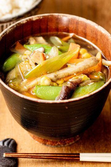 Hearty Vegetable Shio Koji Miso Soup (Vegan)