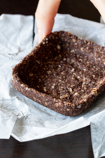 firmly set, No-Bake Oatmeal Tart Crust, Cocoa-Flavored