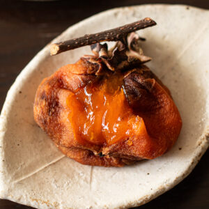 homemade dried persimmon, anpo-gaki-style