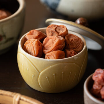 Homemade low-sodium umeboshi — additive-free Japanese pickled plums made with 10% salt