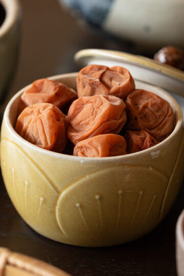 Homemade low-sodium umeboshi — additive-free Japanese pickled plums made with 10% salt