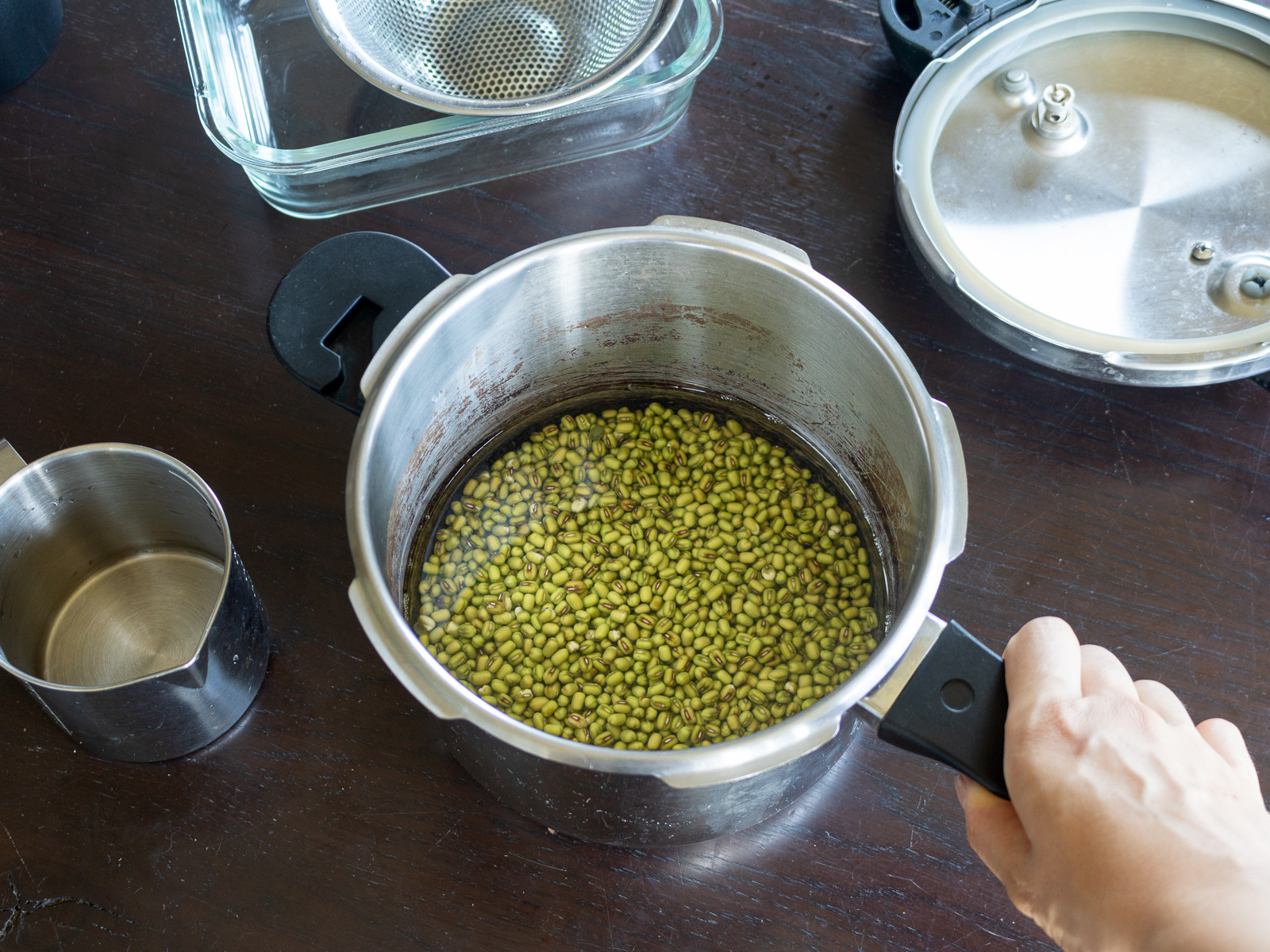 緑豆の茹で方｜圧力鍋で5分加圧して柔らかく仕上げる方法
