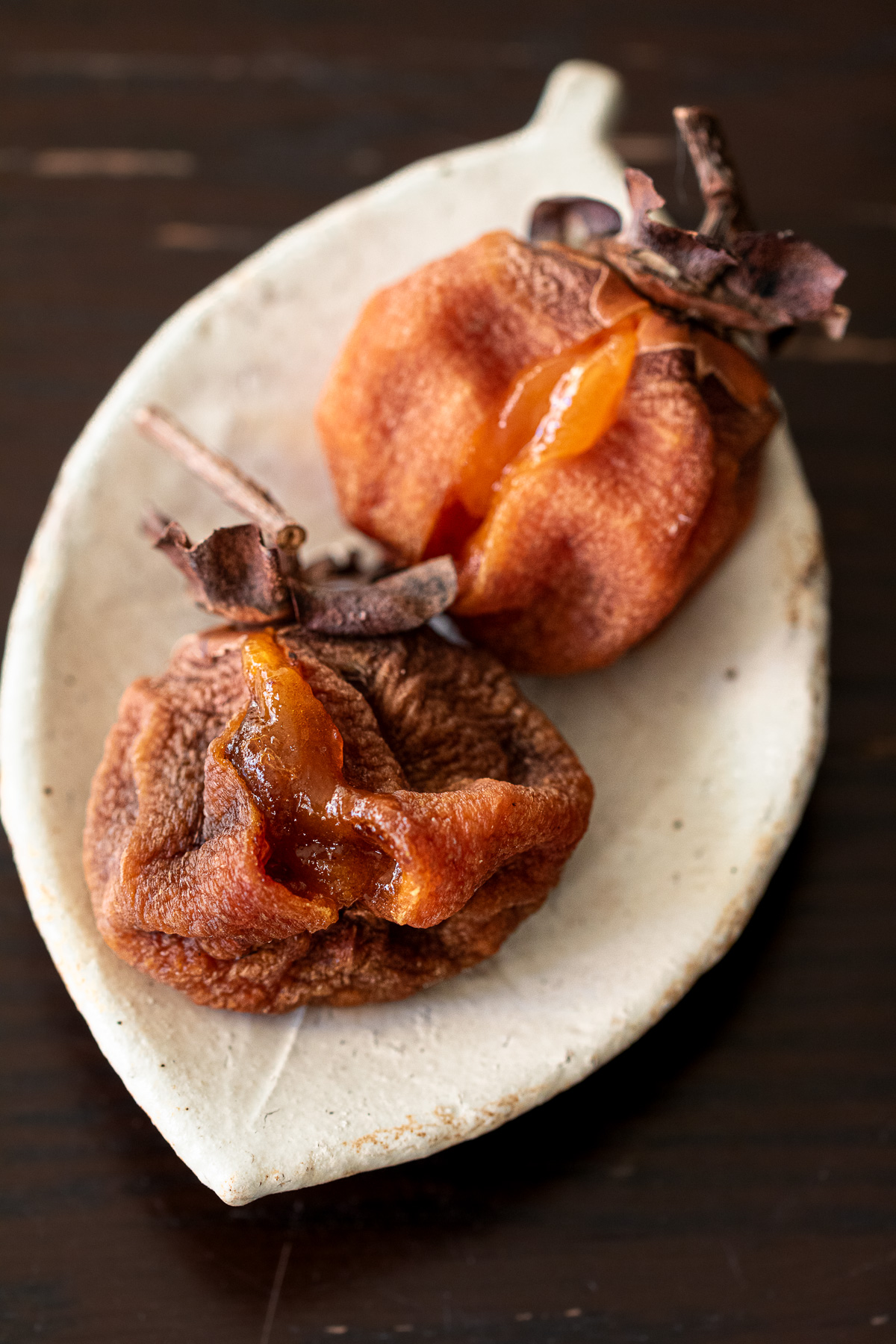 干し具合で変わる食感が楽しい自家製干し柿