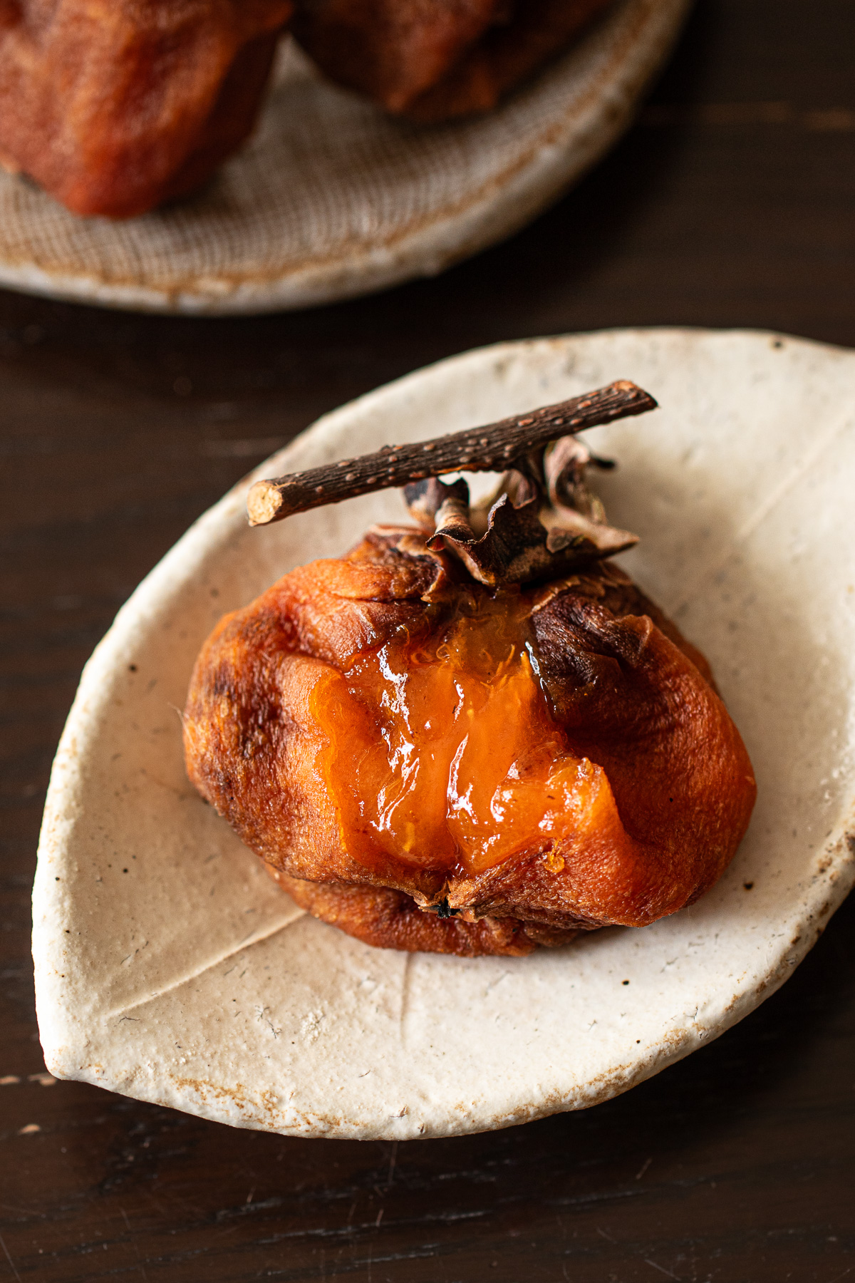 半生干し柿 あんぽ柿風 トロッとした断面