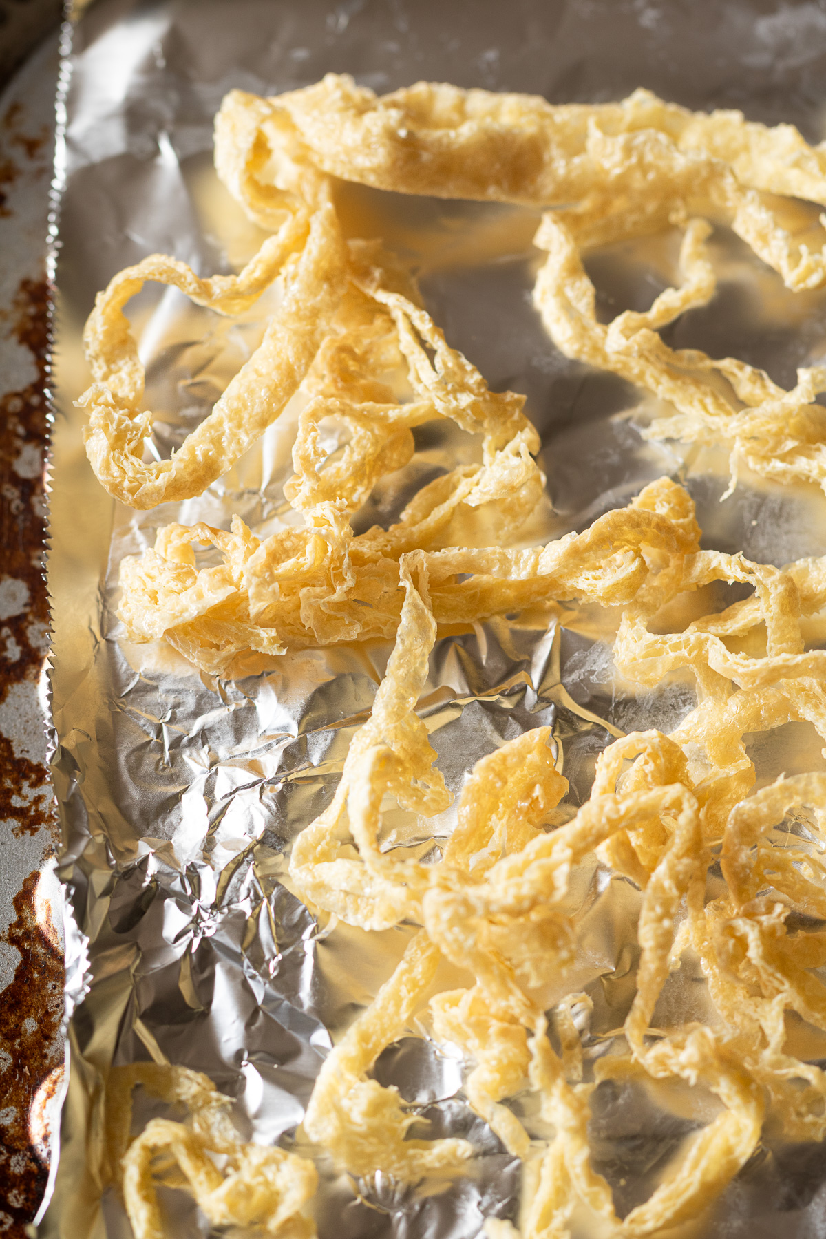 カリッとトースターで焼いた油揚げの細切り