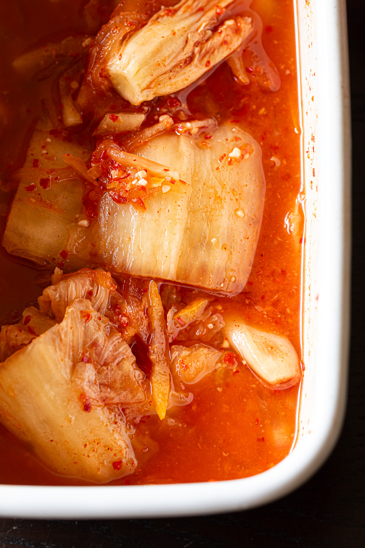 たっぷりと余った、ヴィーガンゆず白菜キムチの漬け汁