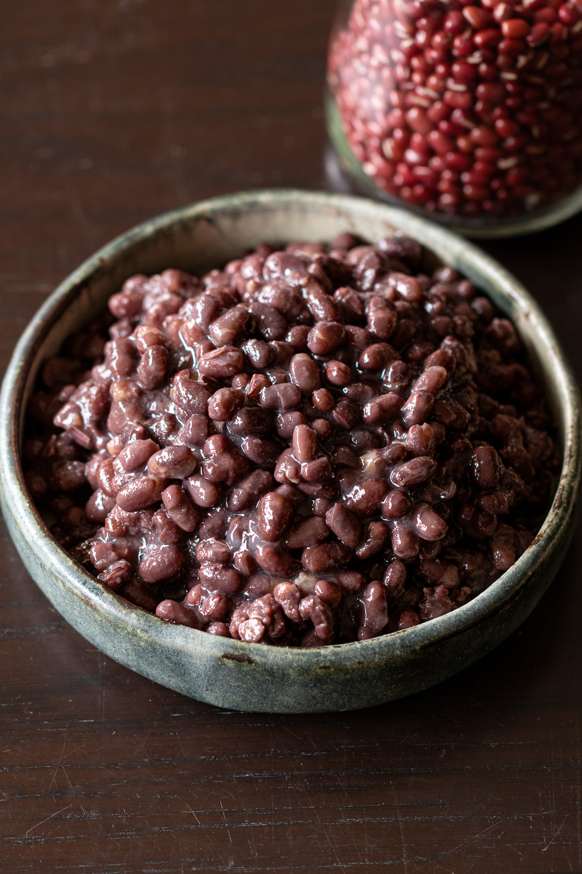 Plump, tender cooked adzuki beans with no added sugar