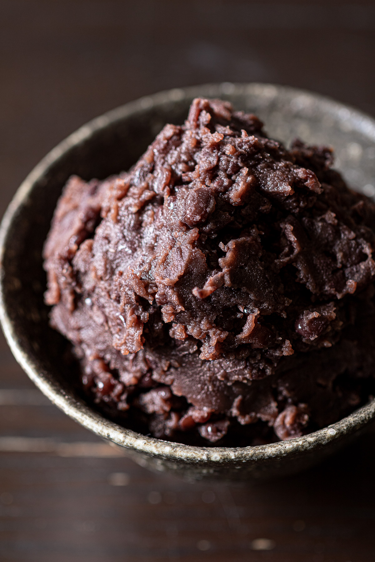Homemade Japanese red bean paste — anko made with adzuki beans