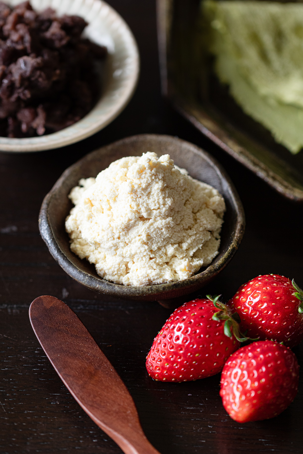 完成した豆腐クリーム