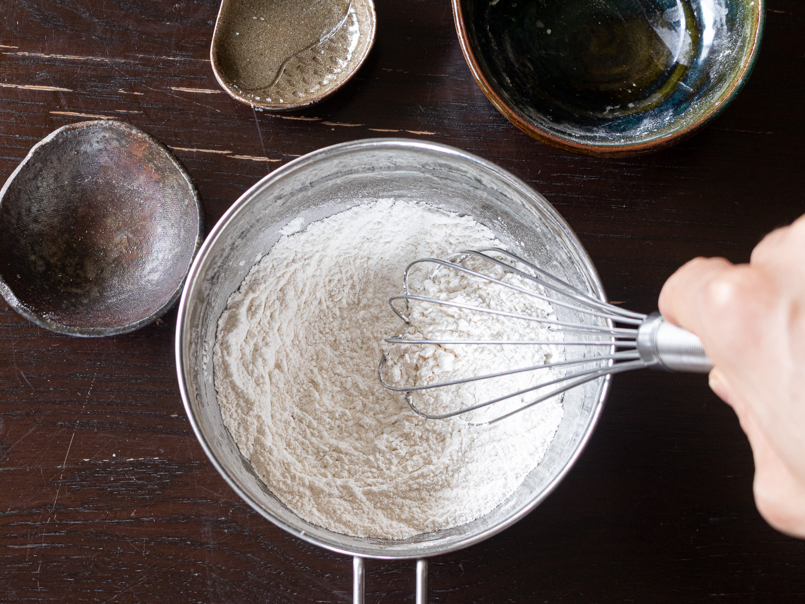 いちご大福の皮の作り方①材料を混ぜる