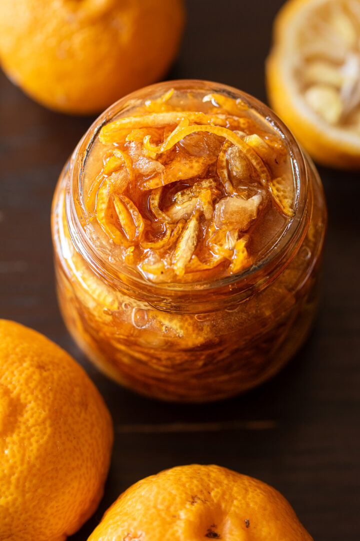 瓶に入った手作りゆず茶