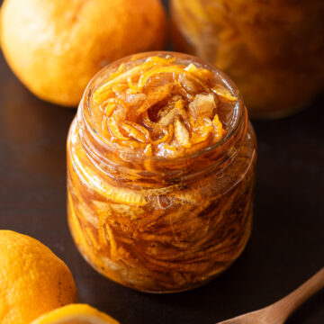 瓶に入った手作りゆず茶